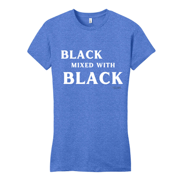 Black Mixed With Black - District Women's Fitted Very Important Tee - Plant Based Hair Care for Natural Hair